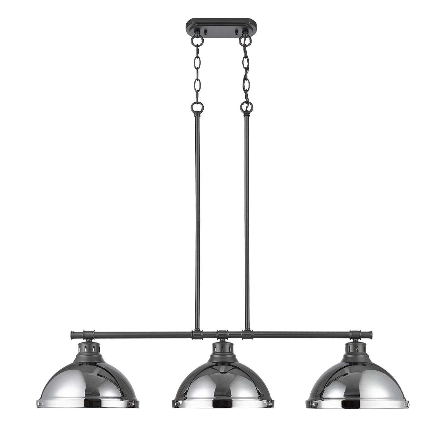 1-Light Pendant With Chain In Rubbed Bronze With Seafoam by Golden