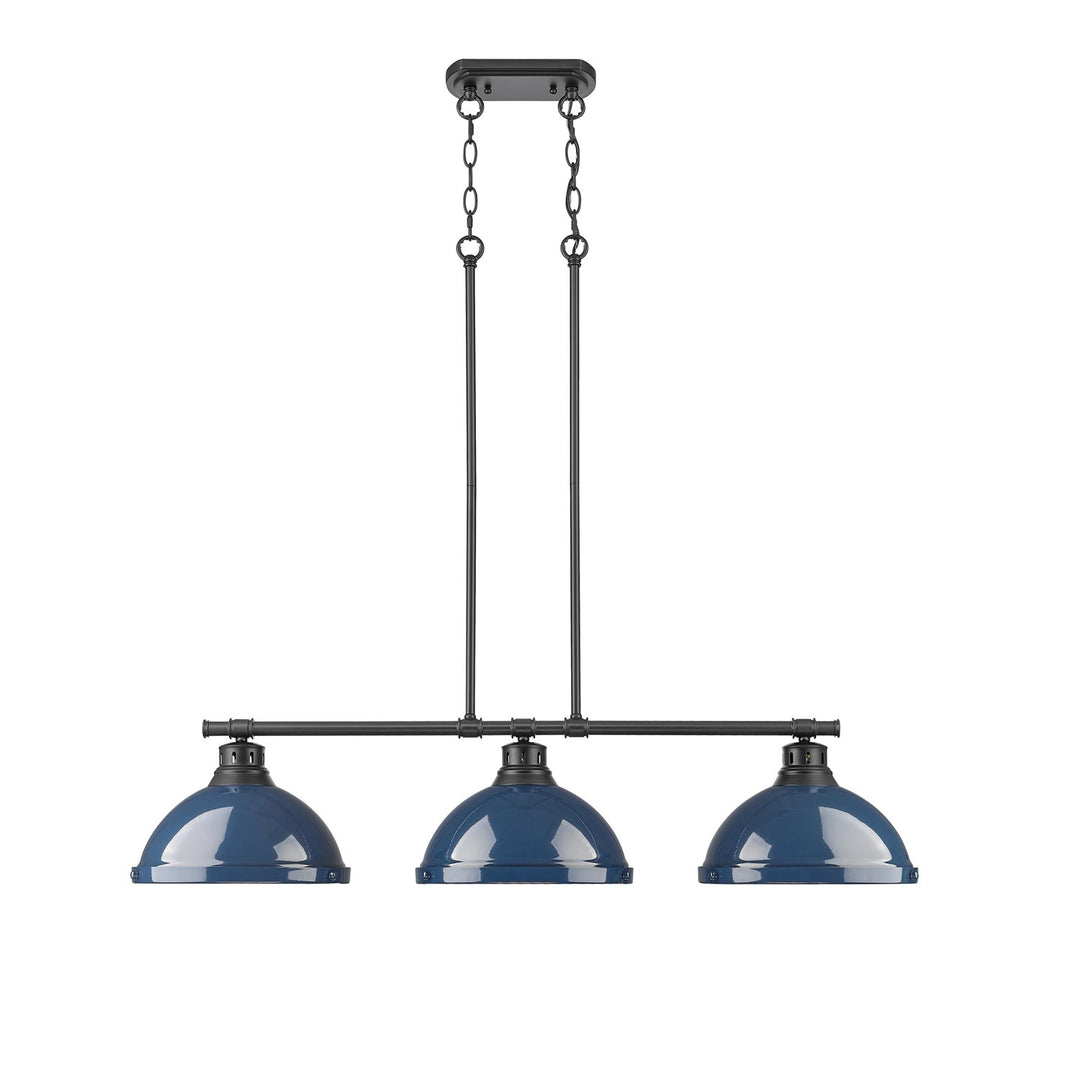 1-Light Pendant With Chain In Rubbed Bronze With Matte White by Golden
