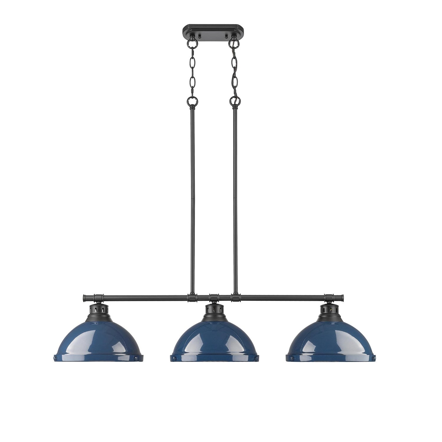 1-Light Pendant With Chain In Rubbed Bronze With Matte White by Golden