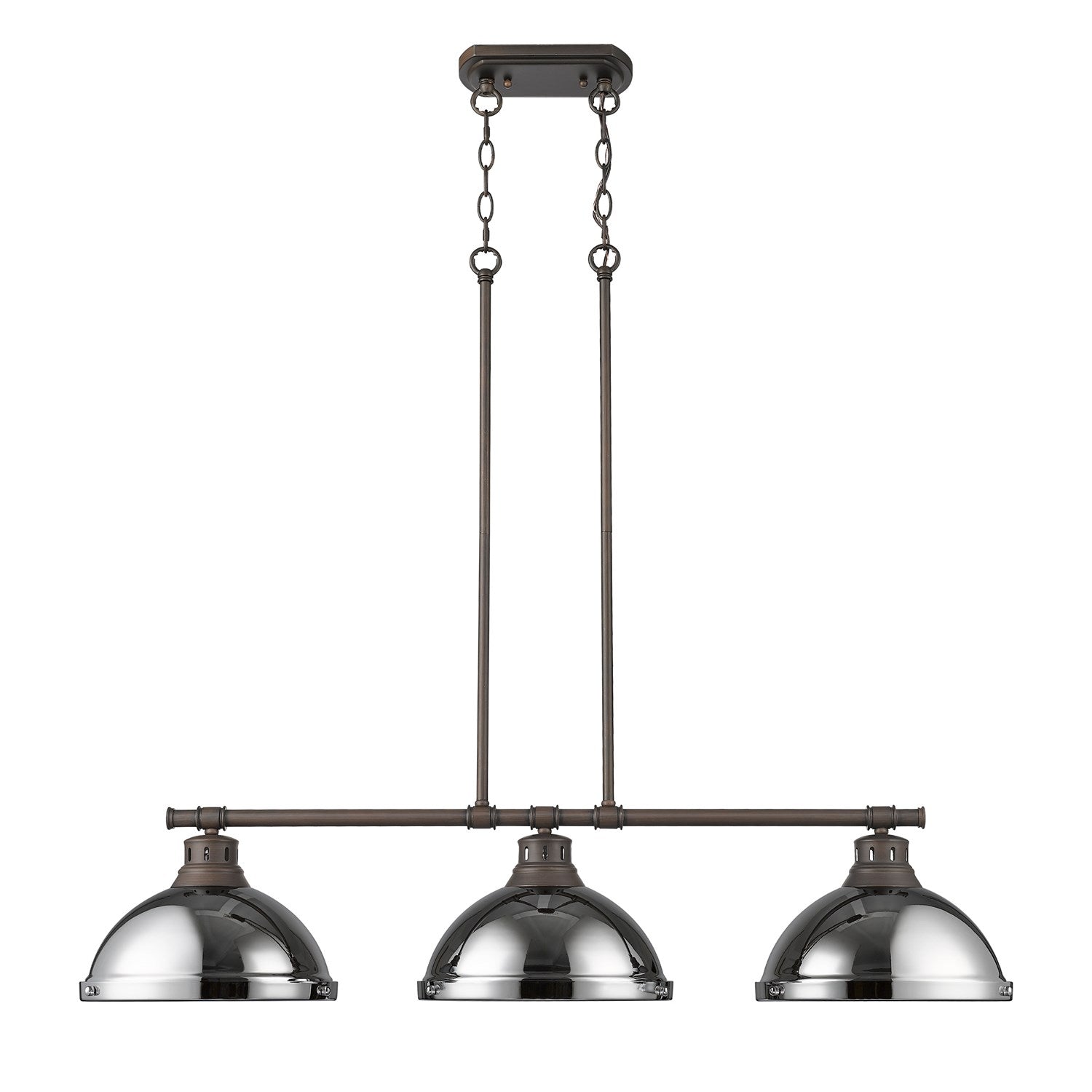 Small Pendant With Rod In Rubbed Bronze With Pewter by Golden