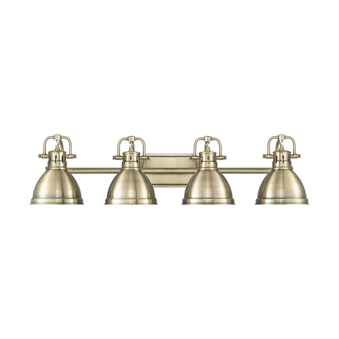 4-Light Bath Vanity In Aged Brass With Aged Brass by Golden
