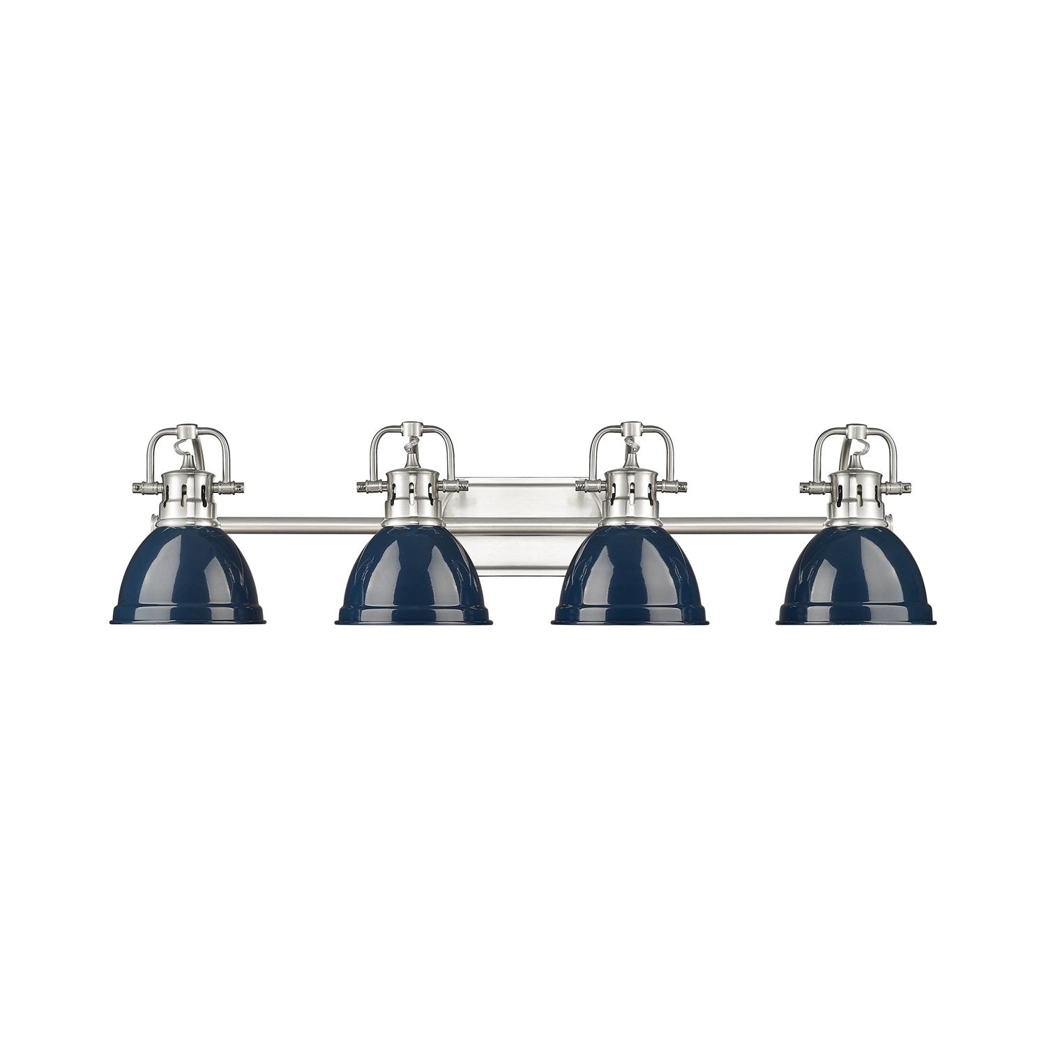4-Light Bath Vanity In Pewter With Matte Navy by Golden