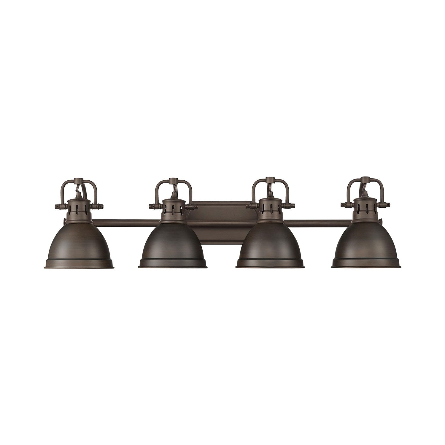 4-Light Bath Vanity In Rubbed Bronze With Rubbed Bronze by Golden