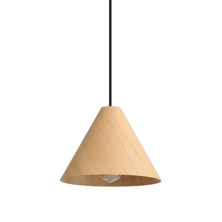 1-Light Mini Pendant In Light Walnut by Golden