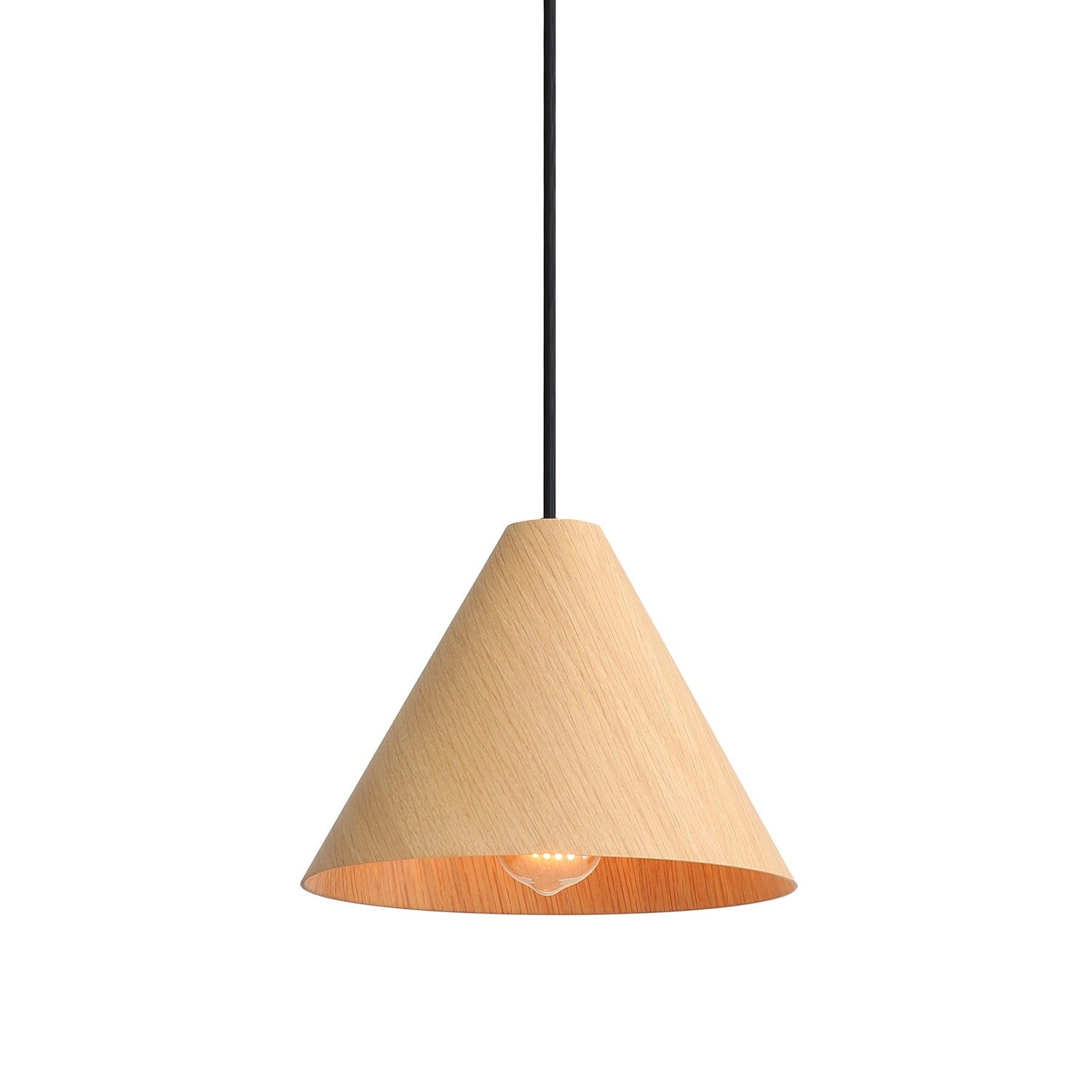 1-Light Mini Pendant In Light Walnut