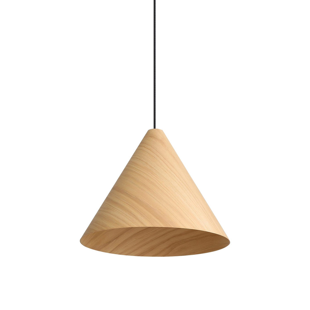 2-Light Pendant In Light Walnut by Golden