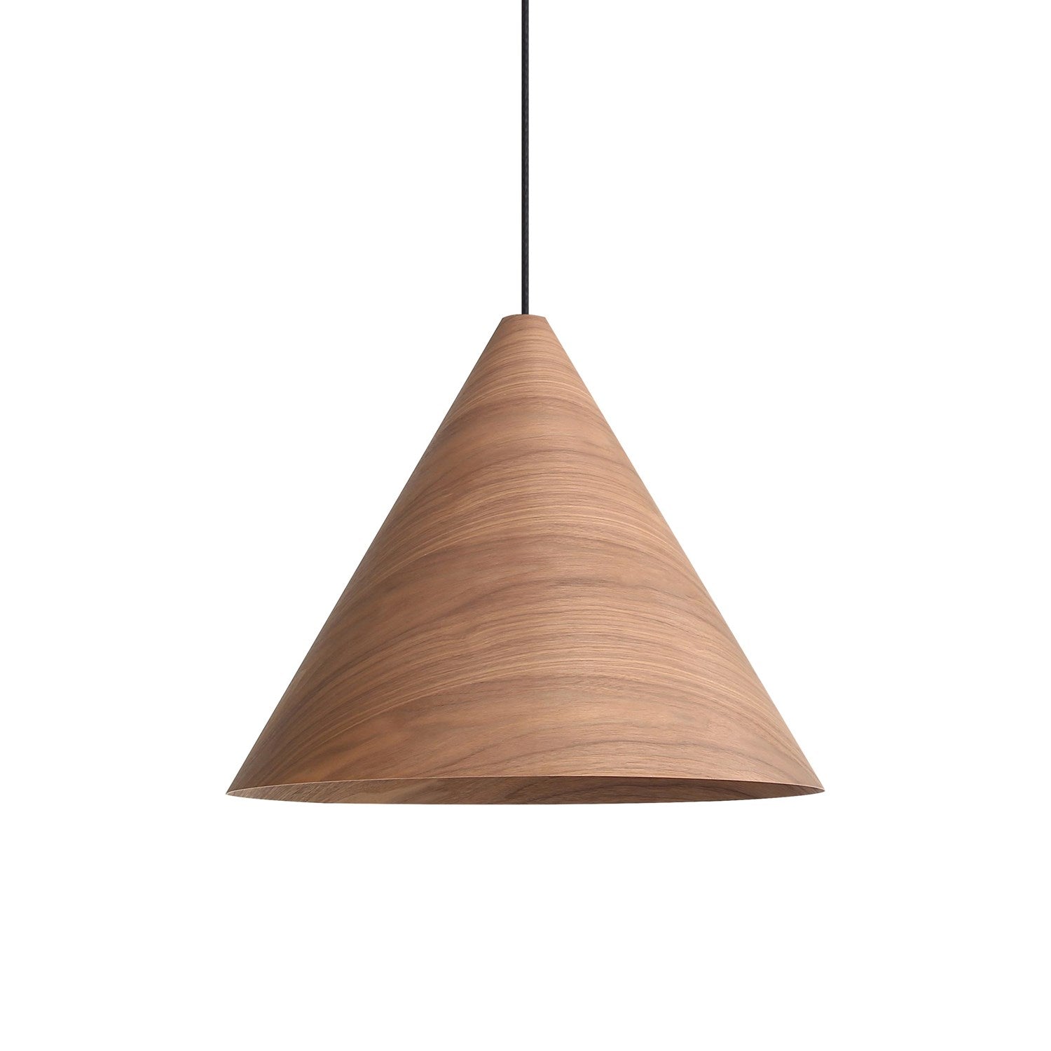 3-Light Pendant In Dark Walnut by Golden