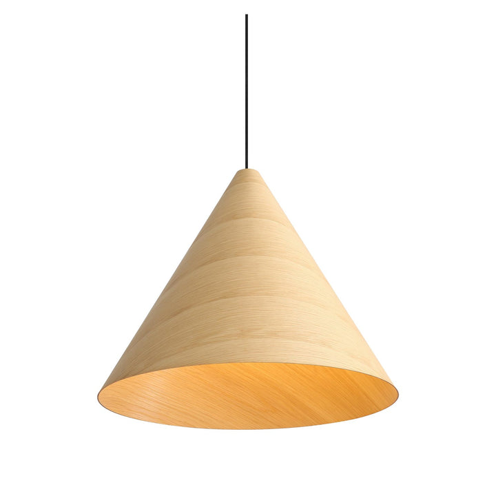 3-Light Pendant In Light Walnut