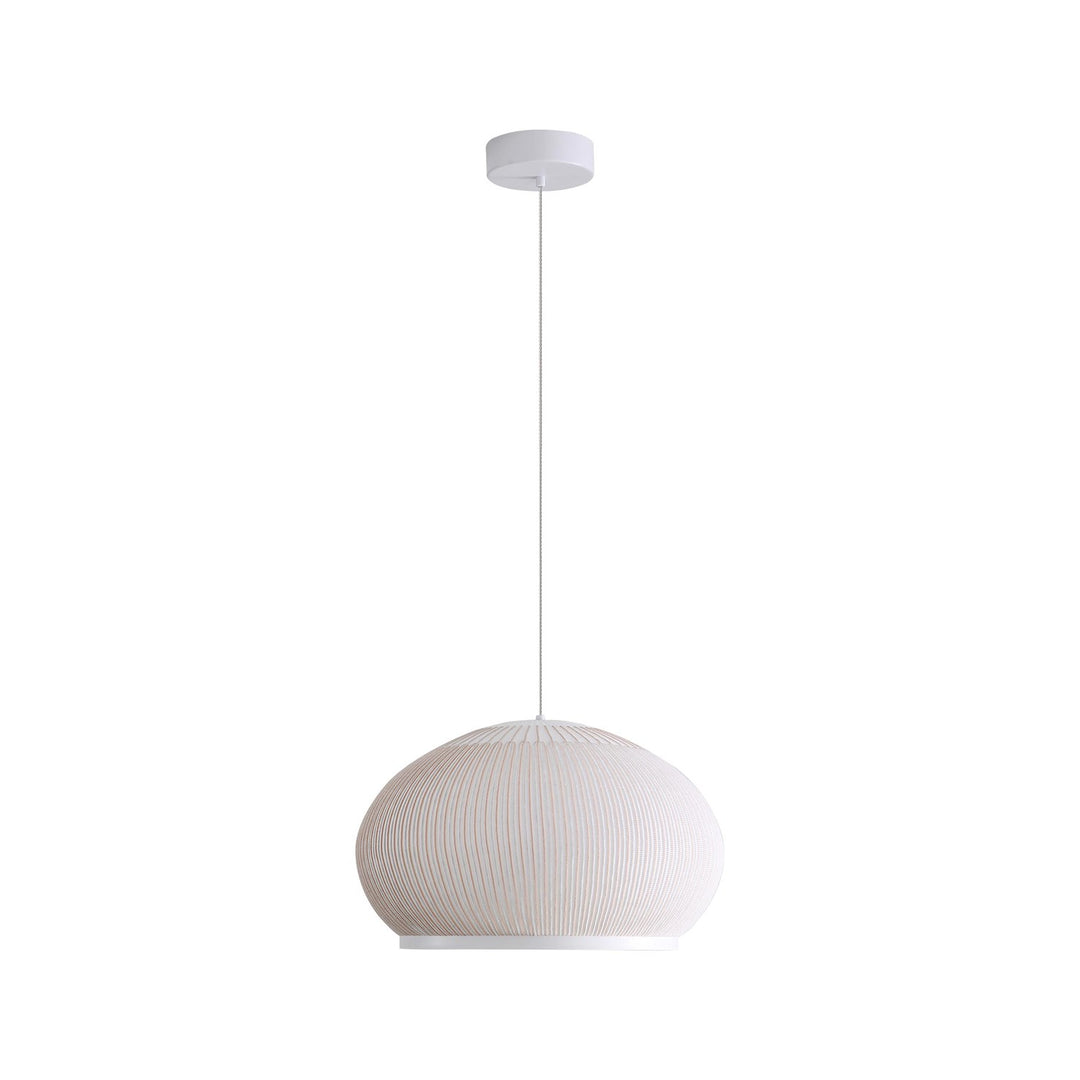 11" Led Pendant In Sand Yellow by Golden