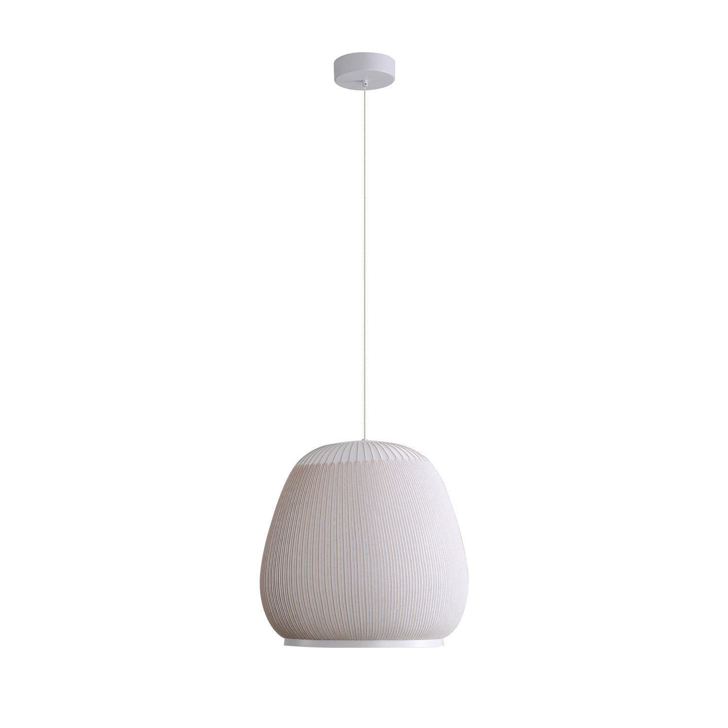 17" Led Pendant In Sand Yellow by Golden
