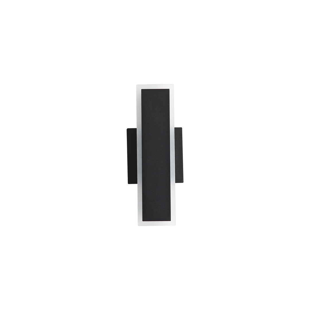 Led 12" Wall Sconce - Outdoor In Sand Black by Golden