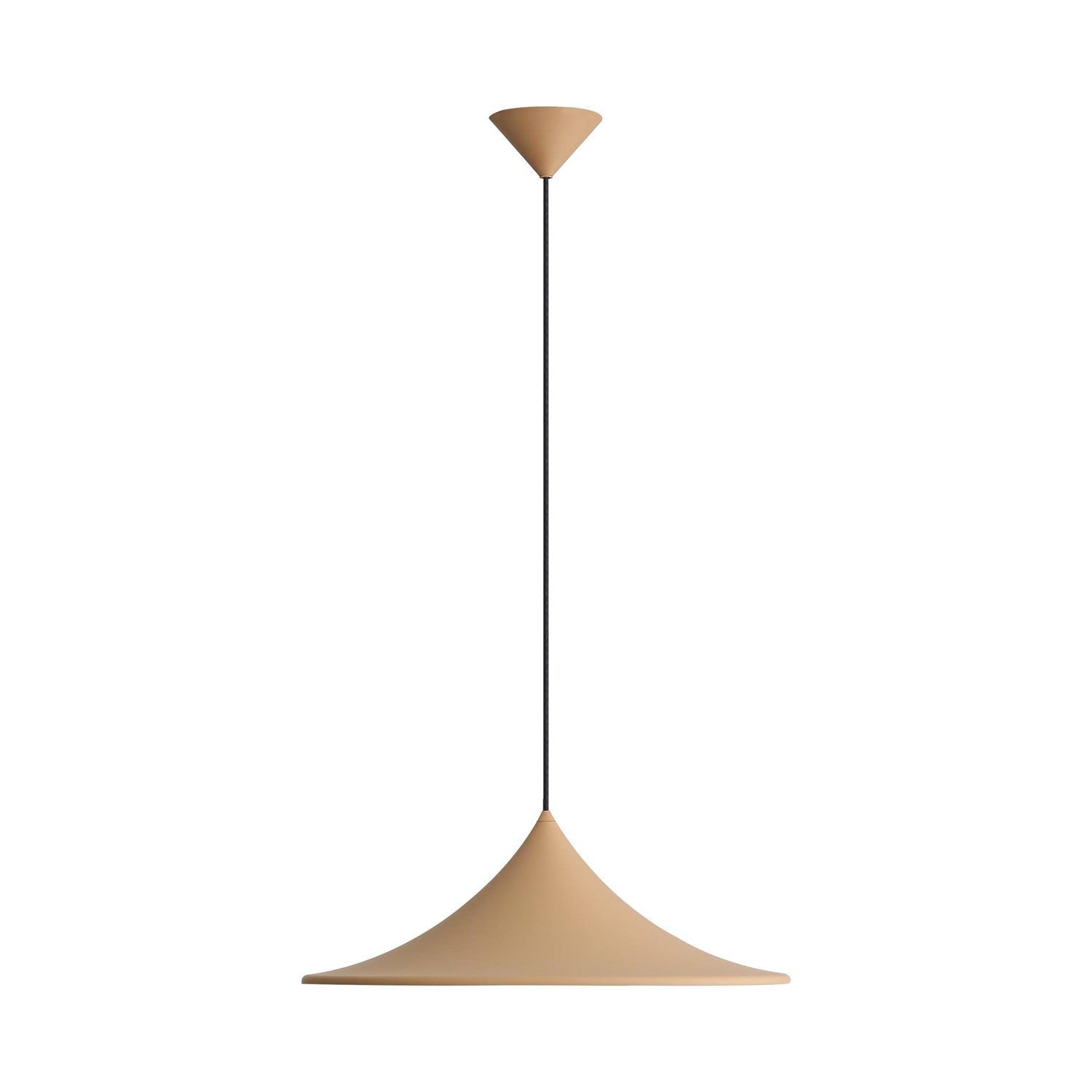 1-Light Pendant In Latte by Golden
