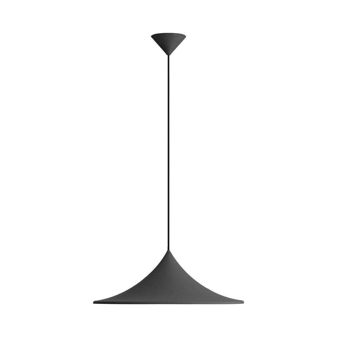 1-Light Pendant In Sand Black by Golden