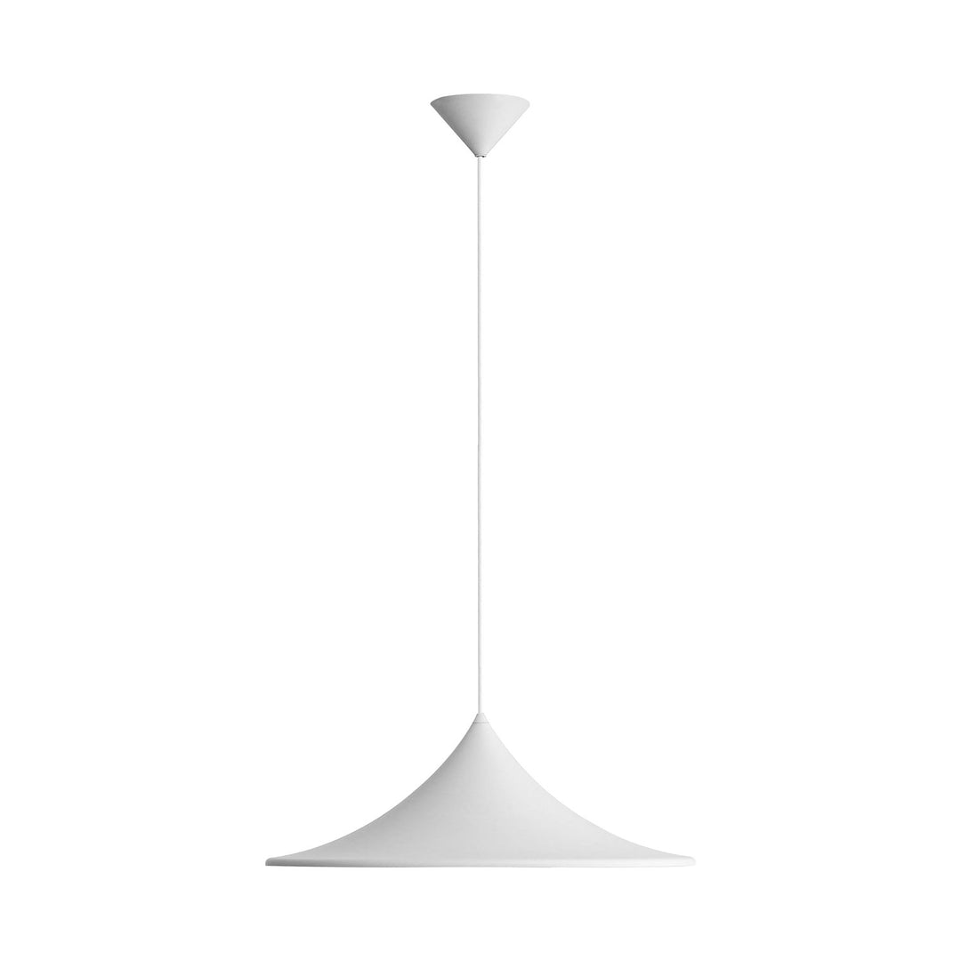 1-Light Pendant In Sand White by Golden