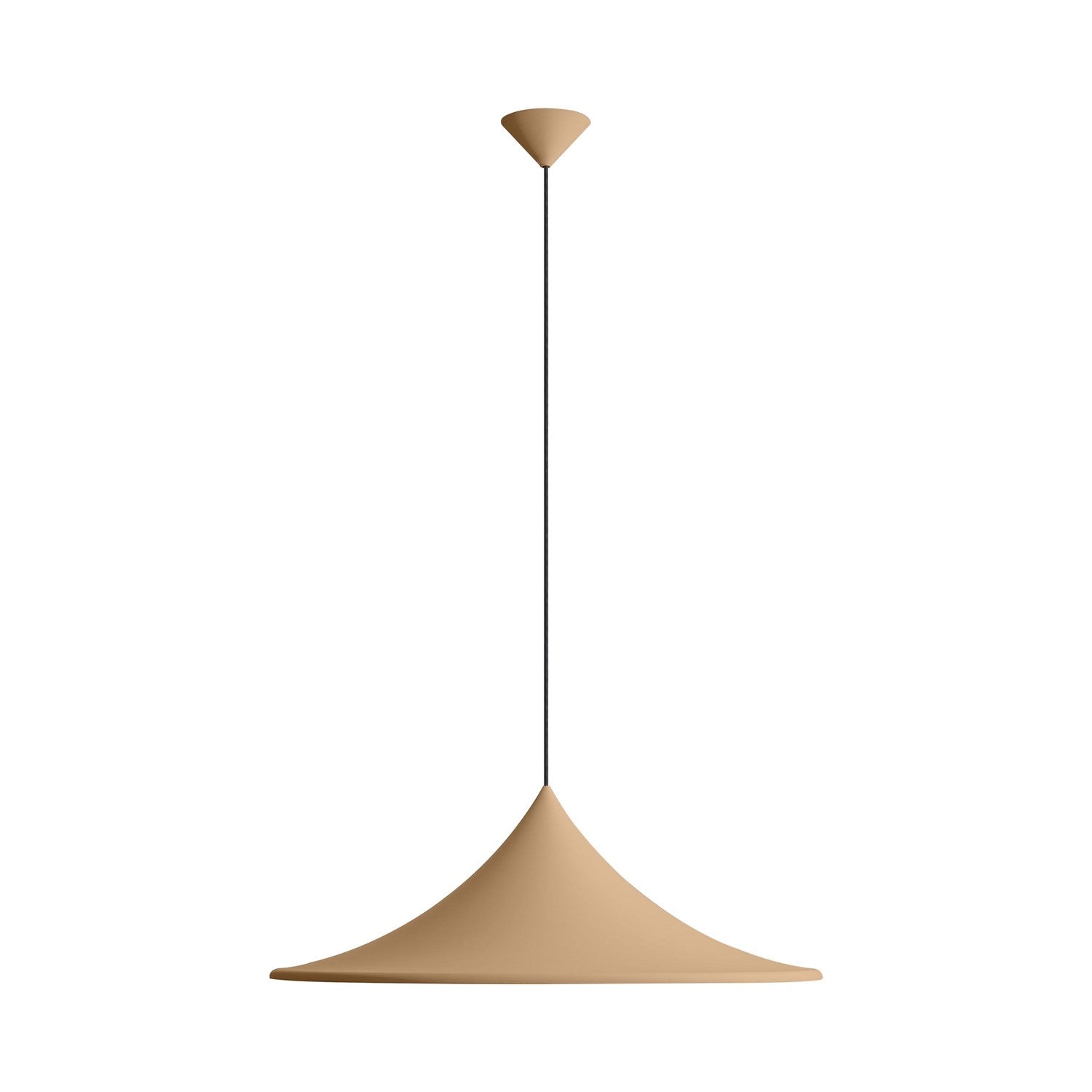 1-Light Pendant In Latte by Golden