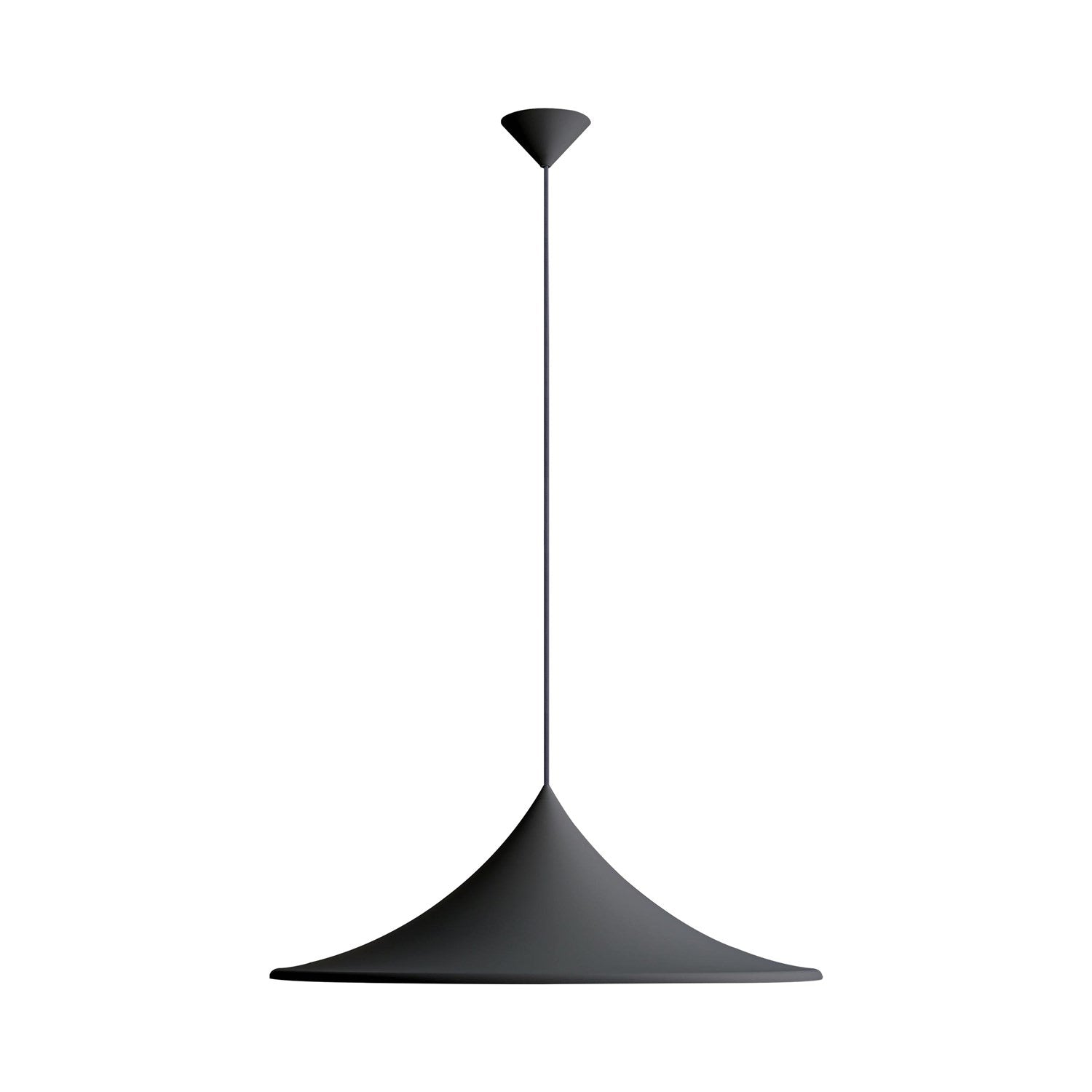 1-Light Pendant In Sand Black by Golden