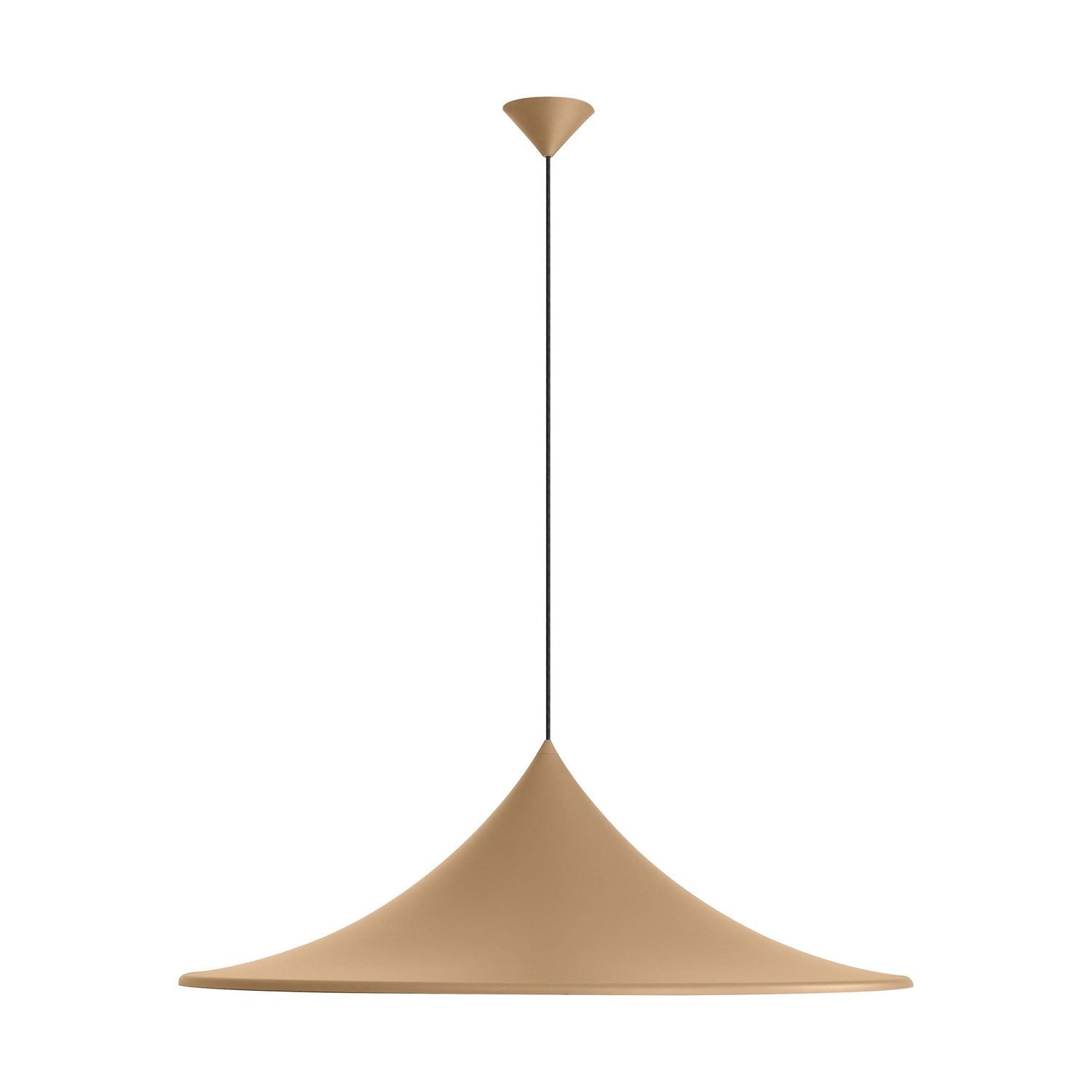 1-Light Pendant In Latte by Golden