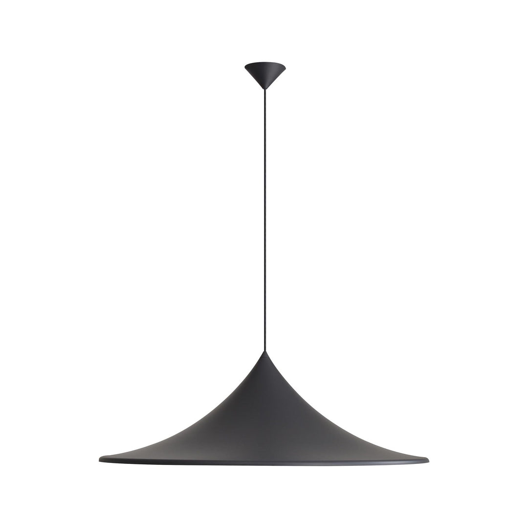 1-Light Pendant In Sand Black by Golden