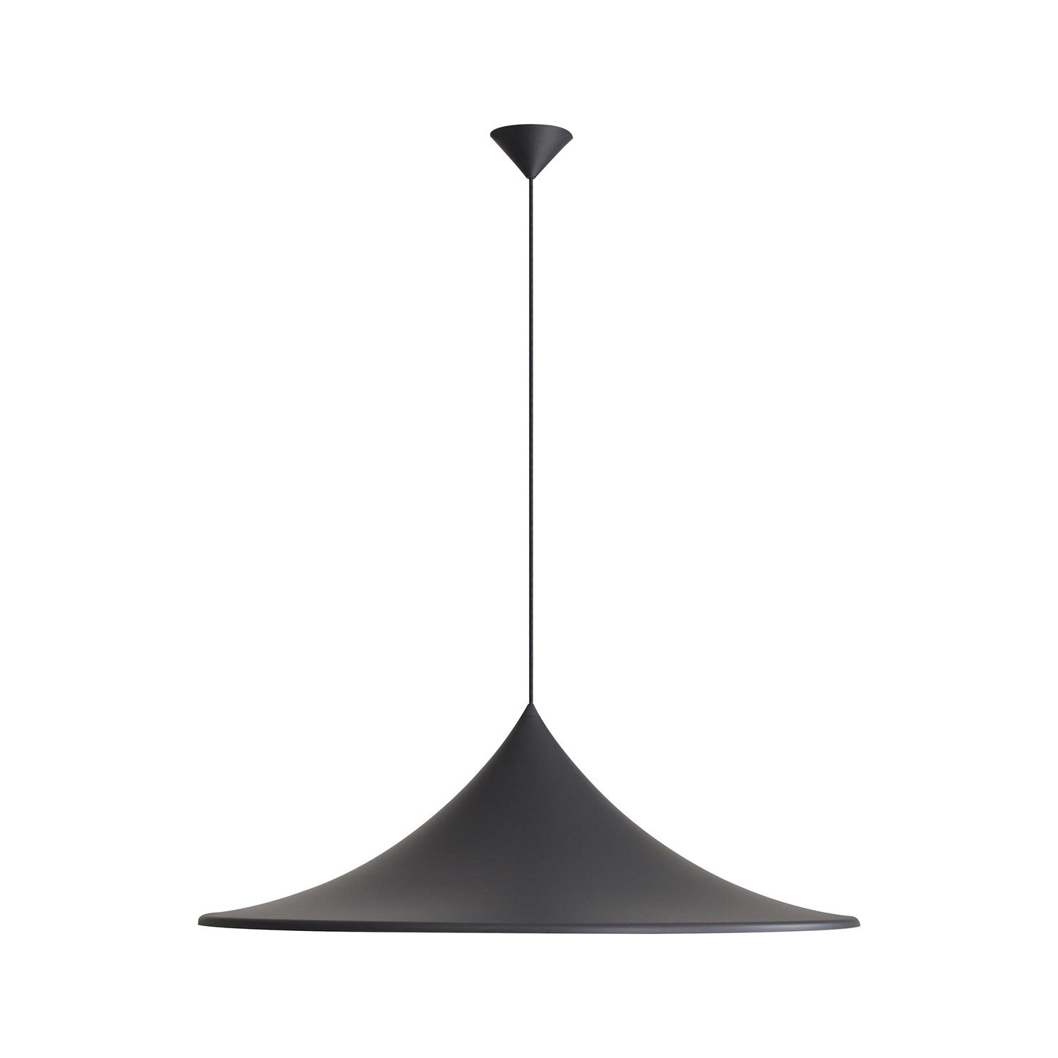 1-Light Pendant In Sand Black by Golden