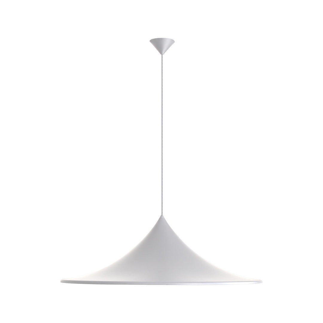 1-Light Pendant In Sand White by Golden