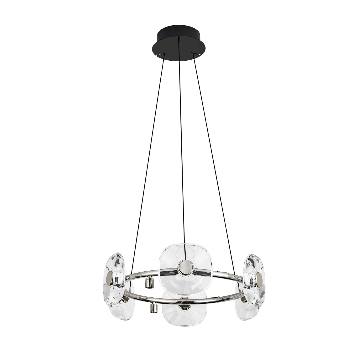 Led 6 Light Chandelier In Chrome