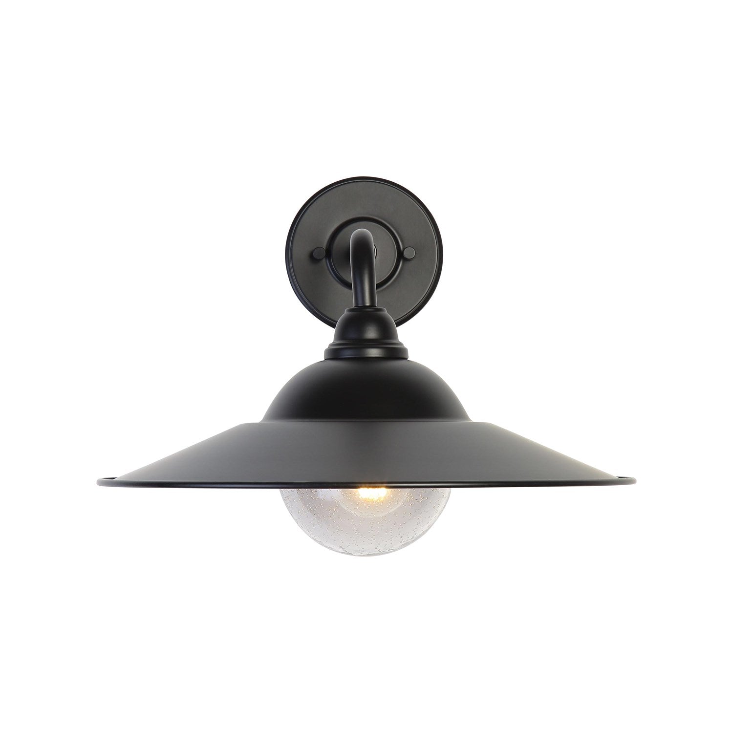 15" Wall Sconce - Outdoor In Matte Black by Golden