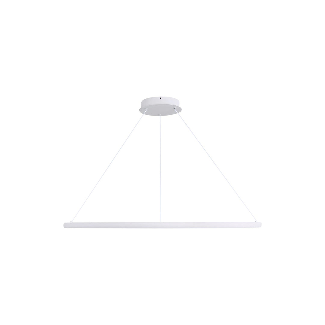 47" Led Ring Chandelier In Sand White by Golden