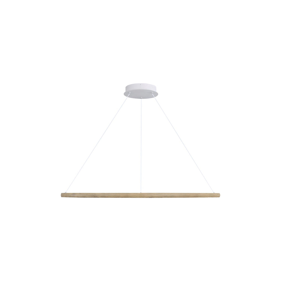 47" Led Ring Chandelier In Walnut by Golden