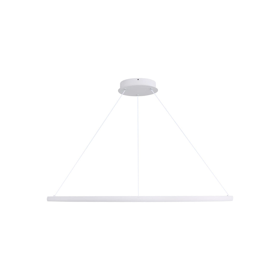 59" Led Ring Chandelier In Sand White by Golden