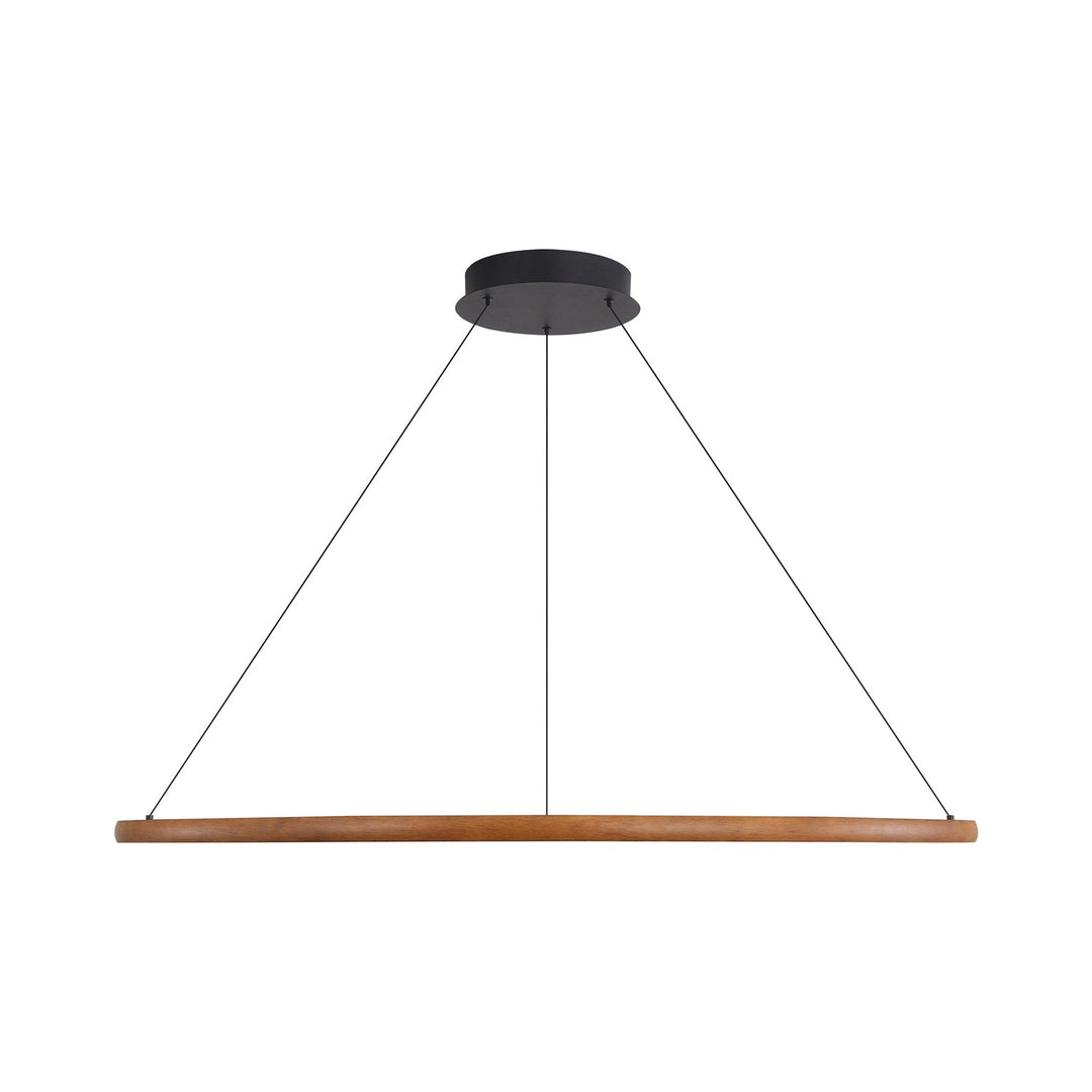 71" Led Ring Chandelier In Driftwood by Golden