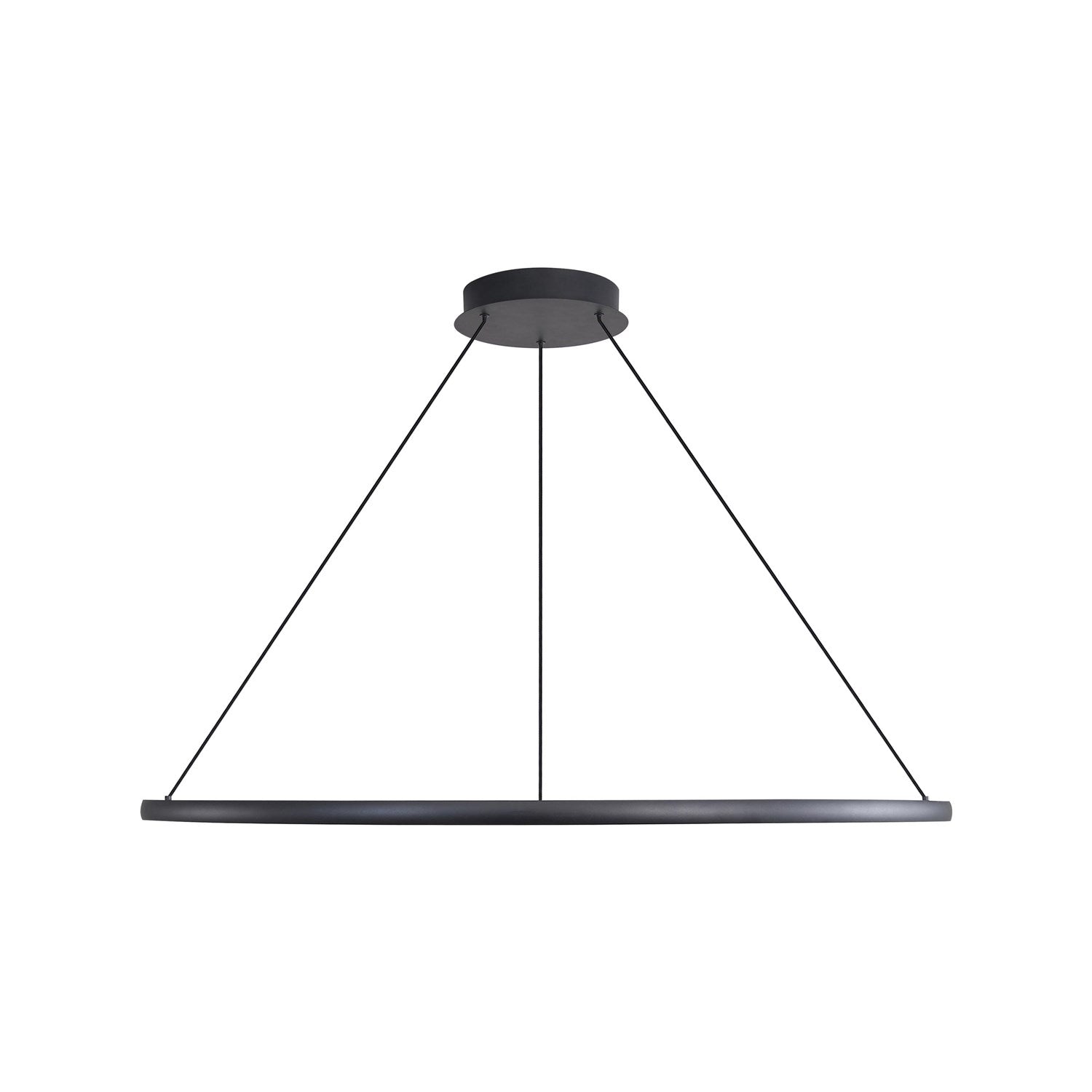 71" Led Ring Chandelier In Sand Black by Golden