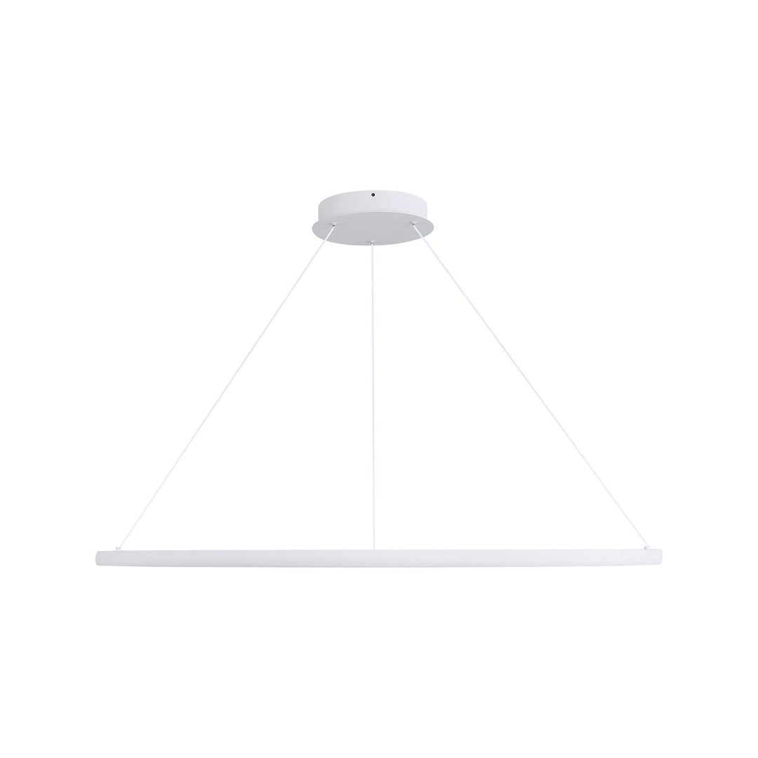 71" Led Ring Chandelier In Sand White by Golden
