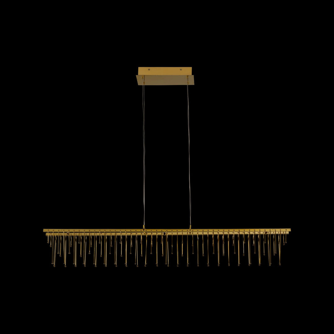 48" Led Linear Pendant In Stainless Steel Gold by Golden