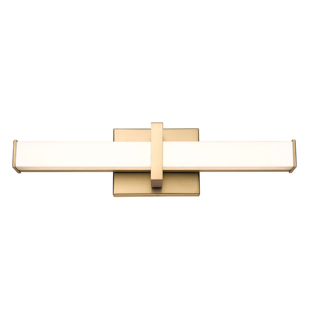 1-Light Vanity Light In Brushed Champagne Bronze With Opal Glass by Golden