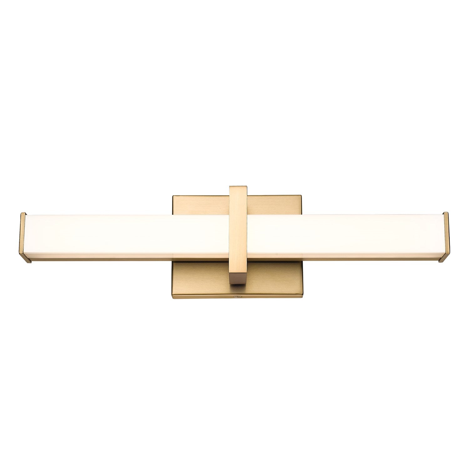 1-Light Vanity Light In Brushed Champagne Bronze With Opal Glass by Golden