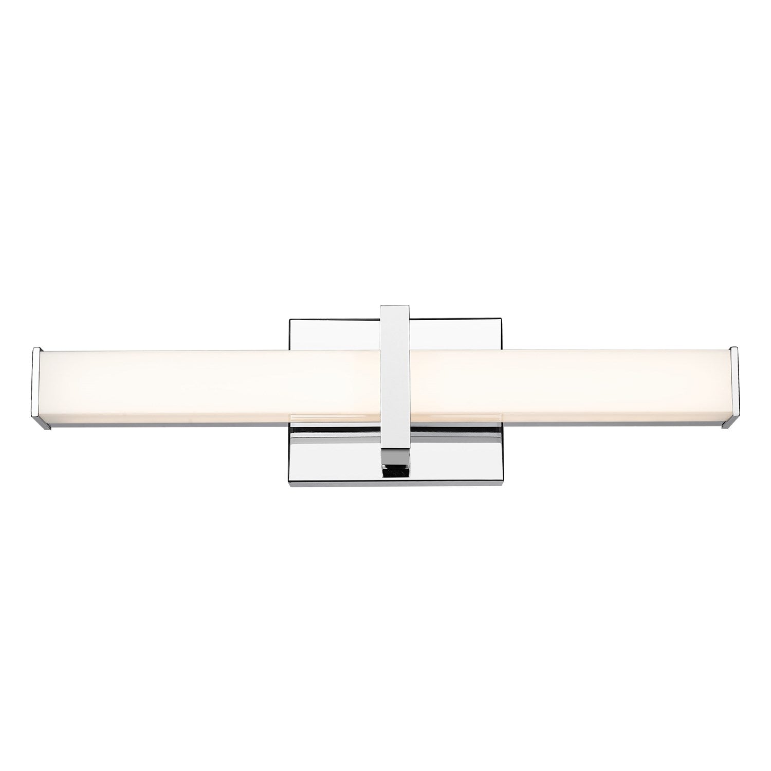 1-Light Vanity Light In Chrome With Opal Glass by Golden