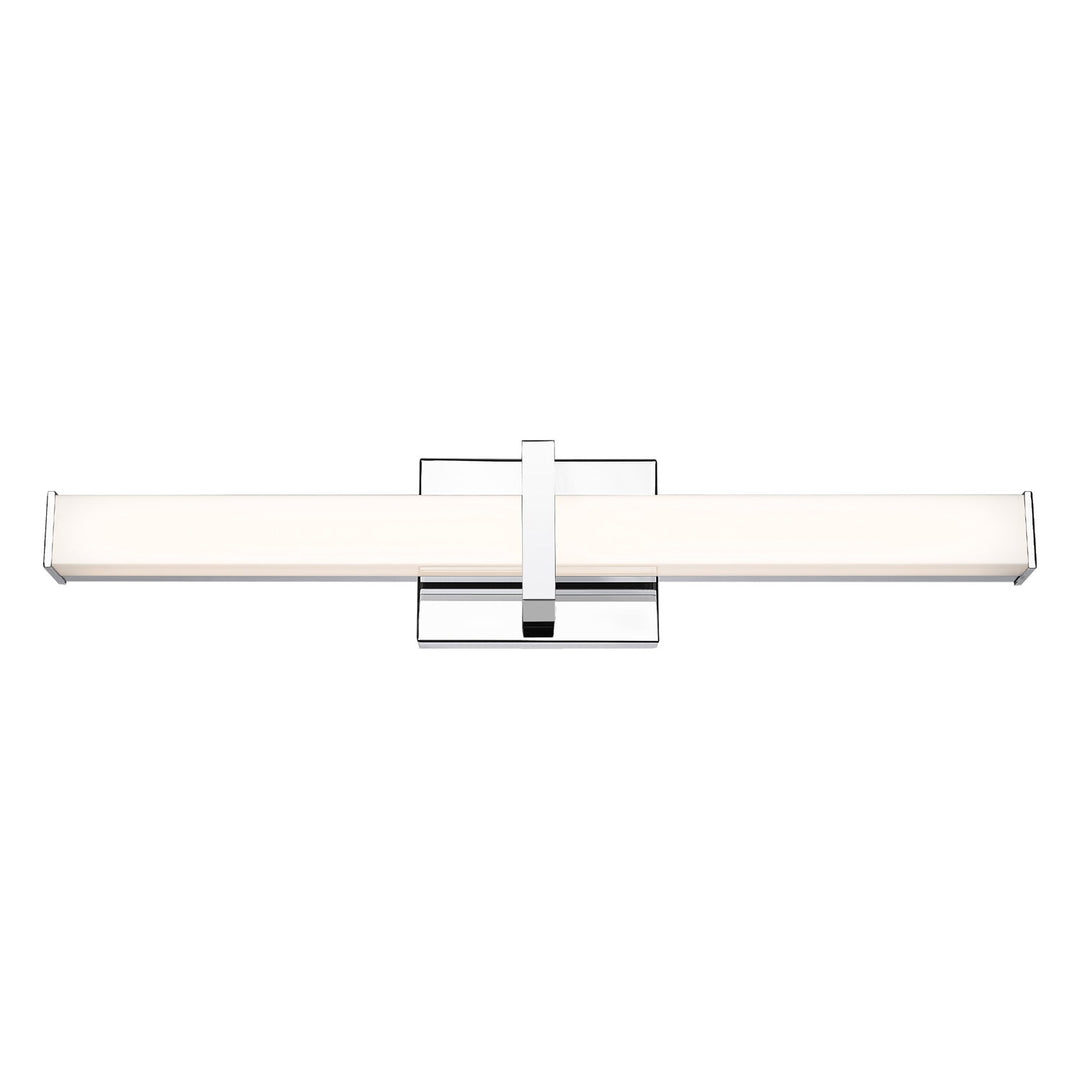 1-Light Vanity Light In Chrome With Opal Glass by Golden
