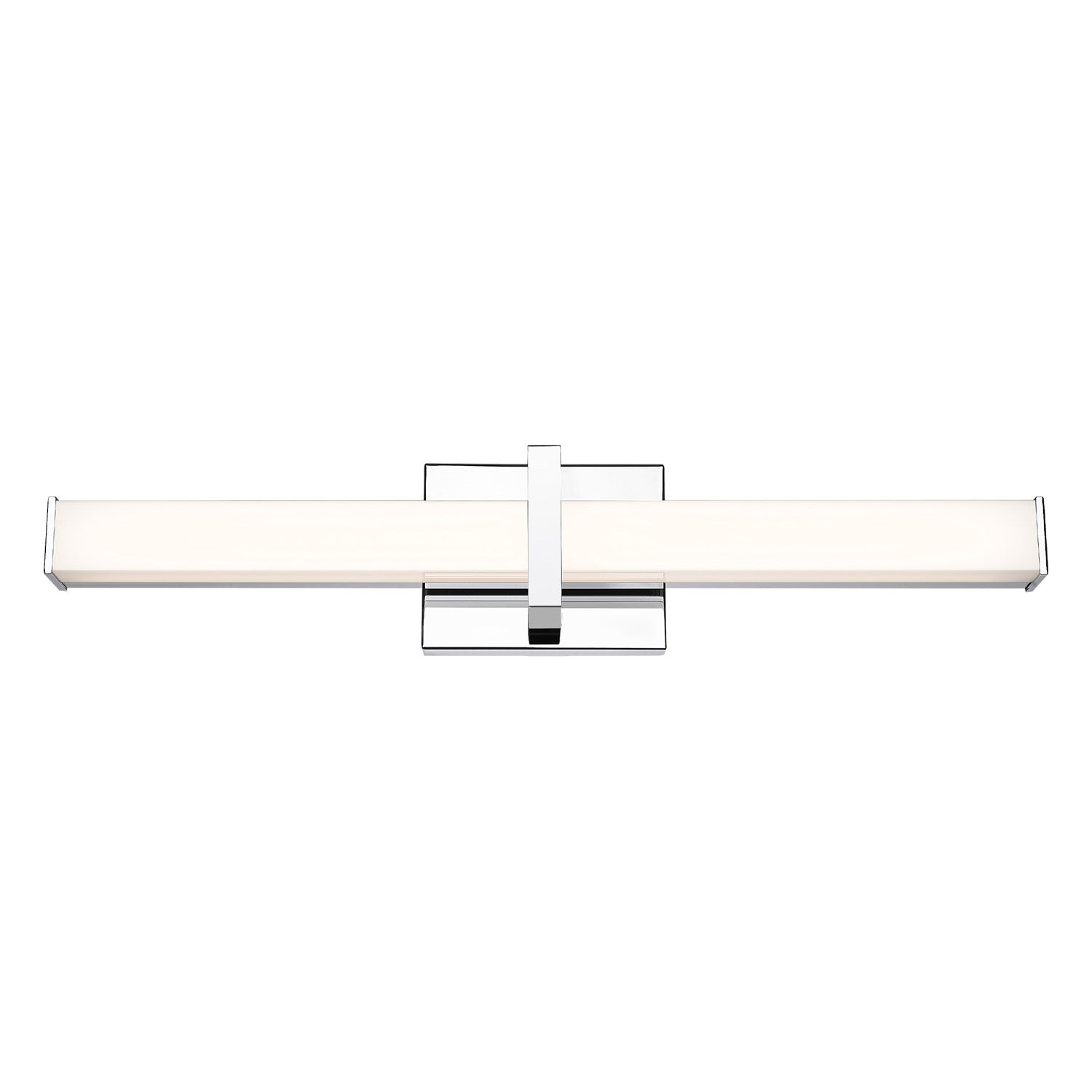 1-Light Vanity Light In Chrome With Opal Glass by Golden