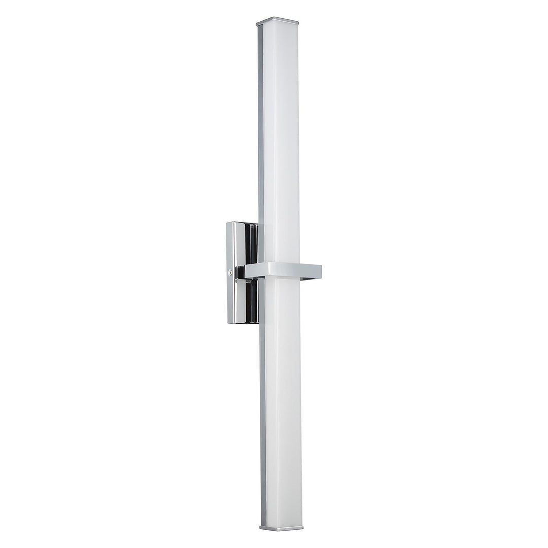 30" Led Bath Bar In Chrome With Opal Glass by Golden