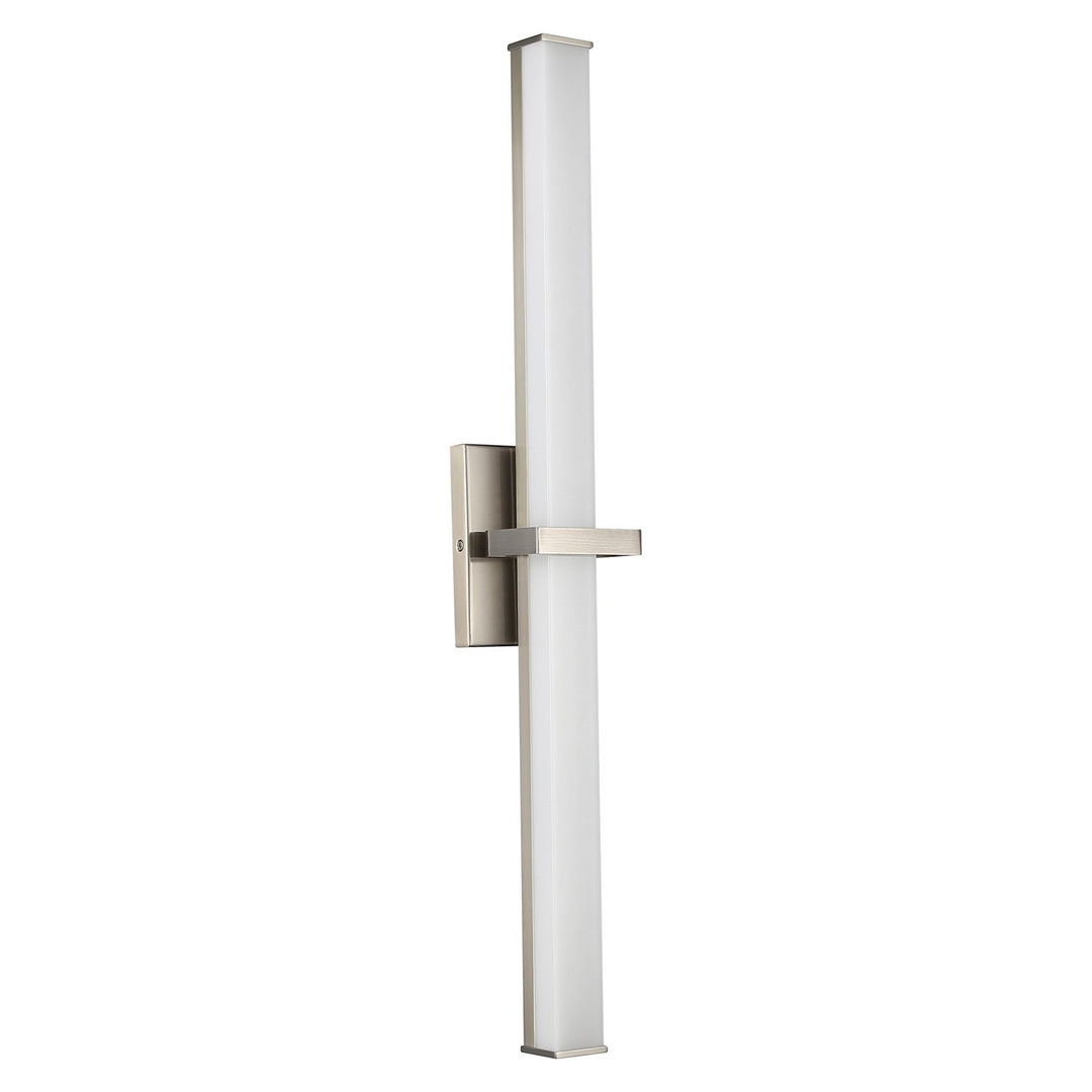 30" Led Bath Bar In Pewter With Opal Glass by Golden