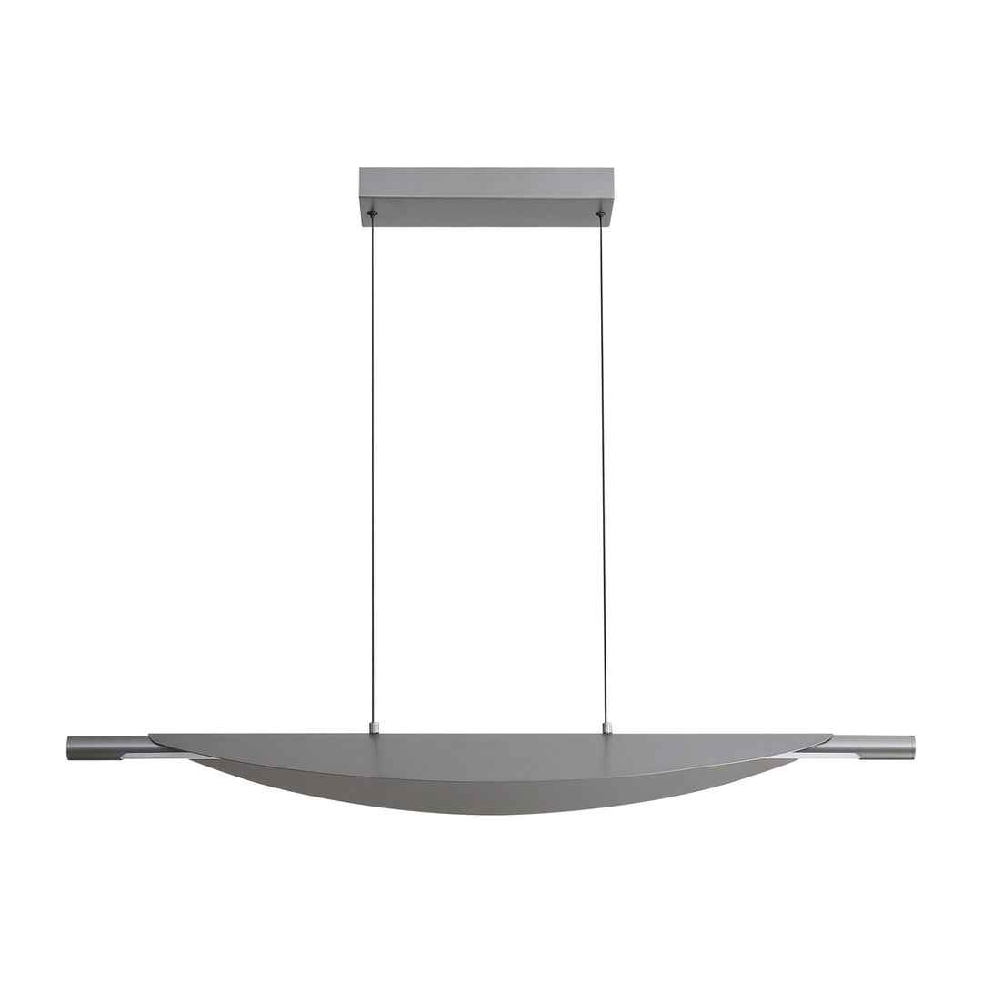 42" Led Linear Pendant In Graphite by Golden