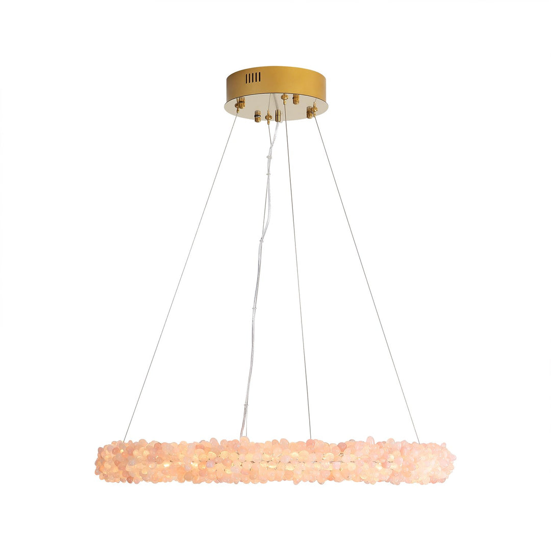 22" Led Chandelier In Coral by Golden