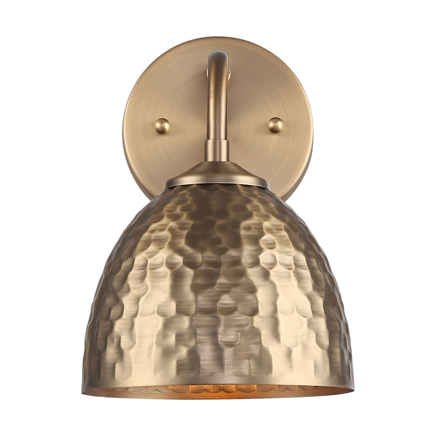 1-Light Wall Sconce In Modern Brass With Modern Brass by Golden