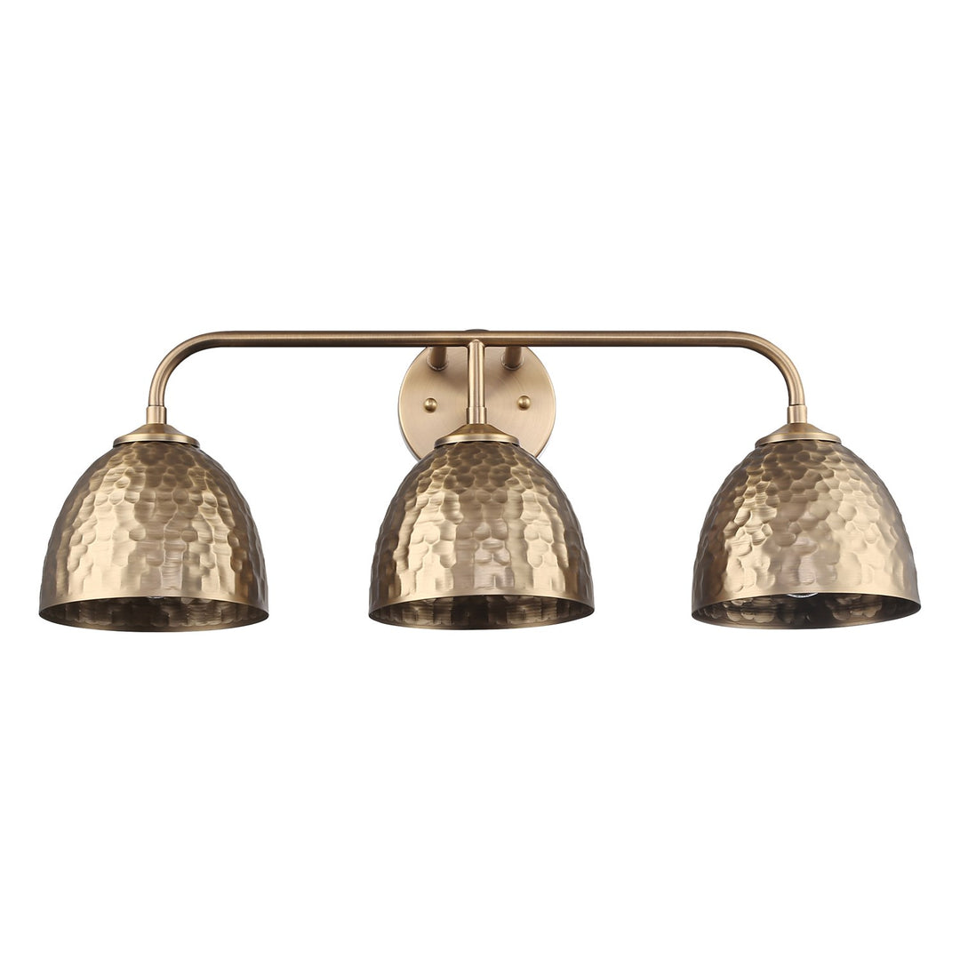 3-Light Bath Vanity In Modern Brass With Modern Brass by Golden