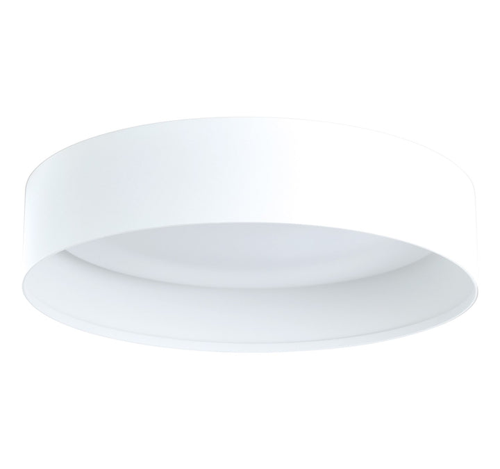 1 Light Integrated Led Ceiling Light W/ White Finish & White Acrylic Shade by Eglo
