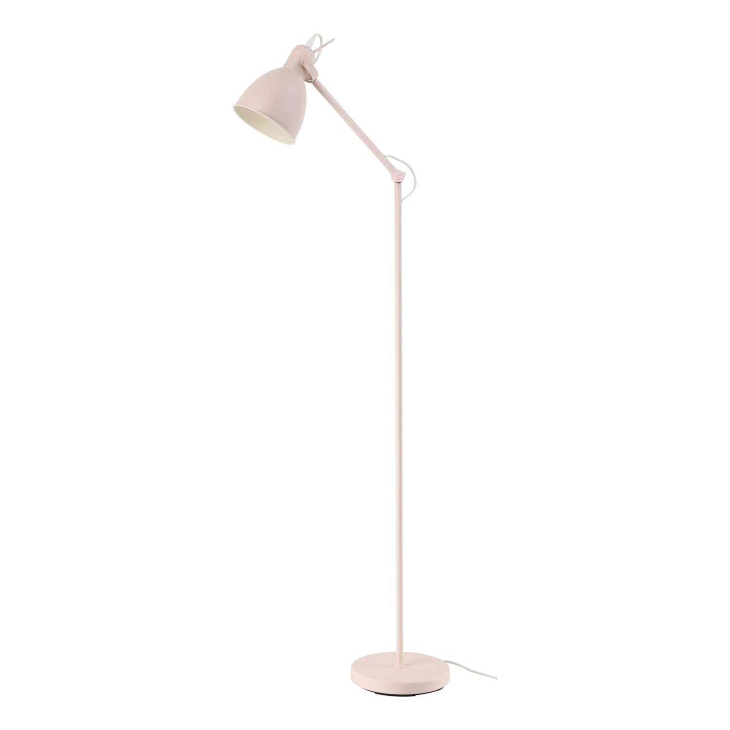 1 Light Floor Lamp W/ Apricot Finish & Apricot Metal Shade by Eglo