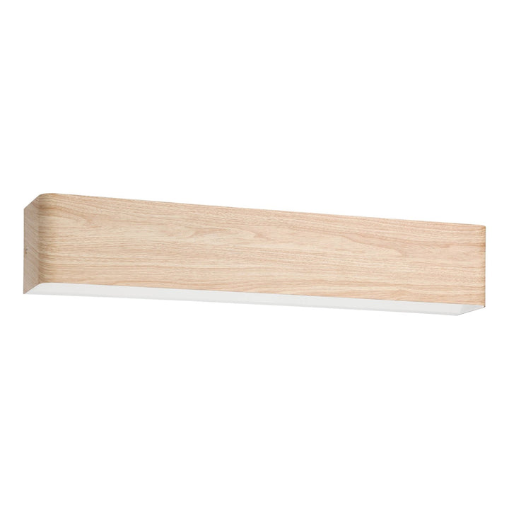 1 Light Led Bath/Vanity Light W/ Wood Effect Finish & White Diffuser by Eglo