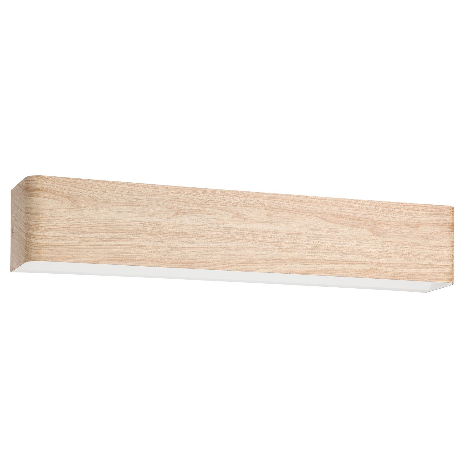 1 Light Led Bath/Vanity Light W/ Wood Effect Finish & White Diffuser