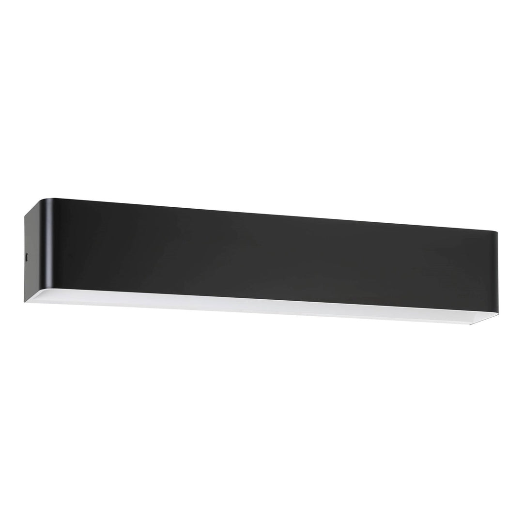 1 Light Led Bath/Vanity Light W/ Black Finish & White Diffuser by Eglo