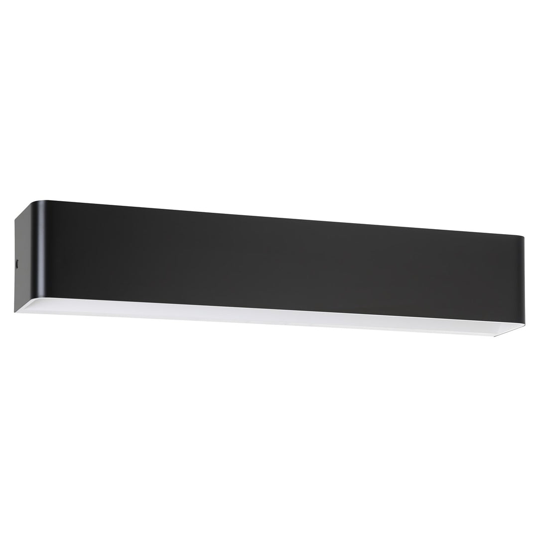 1 Light Led Bath/Vanity Light W/ Black Finish & White Diffuser